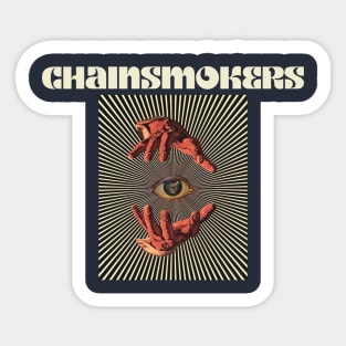 Hand Eyes Chainsmokers Sticker